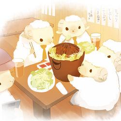 This is a pixiv picture whose title is ジンギスカン.
