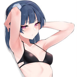 This is a pixiv picture whose title is 「...なによ」.