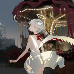 This is a pixiv picture whose title is 天使嘉年华.