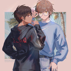 This is a pixiv picture whose title is 🌴✨.