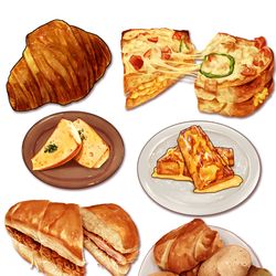 This is a pixiv picture whose title is 秋のパン祭り.