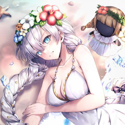 This is a pixiv picture whose title is 水着アナスタシア.