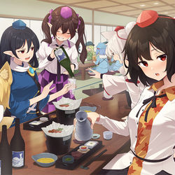 This is a pixiv picture whose title is 2022年度　「文々。新聞友の会カレンダー12月」.