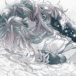 This is a pixiv picture whose title is 原神絵(※ディルガイ含む).