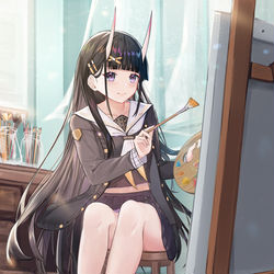 This is a pixiv picture whose title is 能代.