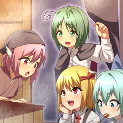 This is a pixiv picture whose title is 【Skeb】妖怪だって食事がしたい.