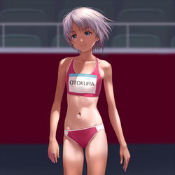 This is a pixiv picture whose title is 陸上少女.