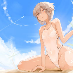 This is a pixiv picture whose title is 青空.