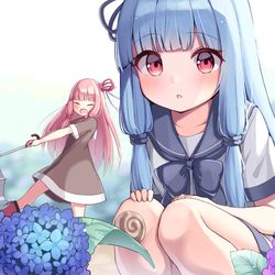 This is a pixiv picture whose title is あじさい.
