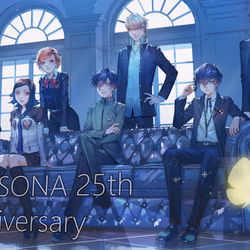 This is a pixiv picture whose title is ペルソナ祝25周年.