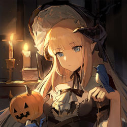 This is a pixiv picture whose title is 夜莺.