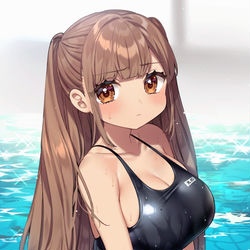 This is a pixiv picture whose title is (また男子たちに見られてる…？).