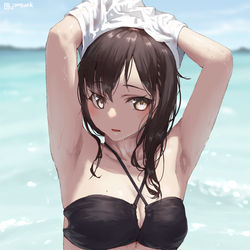 This is a pixiv picture whose title is 控えめ女子の魅力.