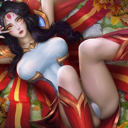 This is a pixiv picture whose title is Xayah.