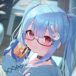 This is a pixiv picture whose title is 「お月さま綺麗だよ、ん？どうしたの…？」.