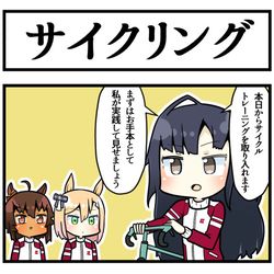 This is a pixiv picture whose title is 自転車理子ちゃん.
