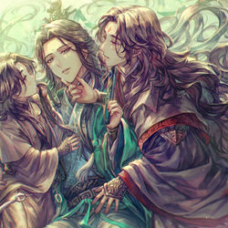 This is a pixiv picture whose title is 人渣反派自救系统.