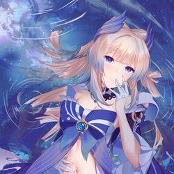 This is a pixiv picture whose title is 珊瑚宮心海.