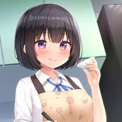 This is a pixiv picture whose title is 「お弁当を作ります…！」.
