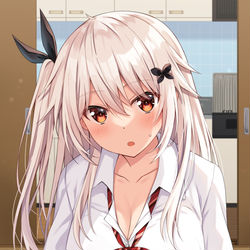 This is a pixiv picture whose title is 「どう？おいしい……？」.