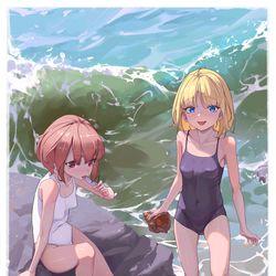 This is a pixiv picture whose title is 海浪~.
