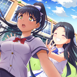 This is a pixiv picture whose title is 風.