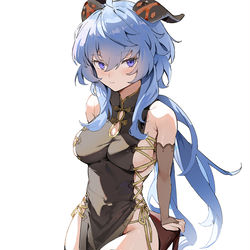 This is a pixiv picture whose title is 甘雨.