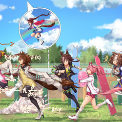 This is a pixiv picture whose title is レース３.