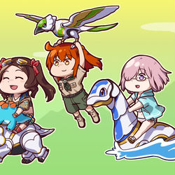 This is a pixiv picture whose title is FGO　夏の冒険編.