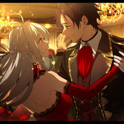This is a pixiv picture whose title is Bᴇꜰᴏʀᴇ ᴛʜᴇ Pᴀʀᴛʏ Eɴᴅs.
