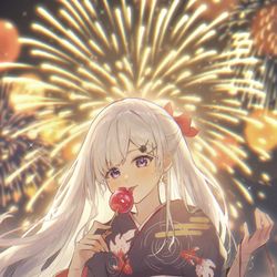 This is a pixiv picture whose title is 君と夏の思い出.