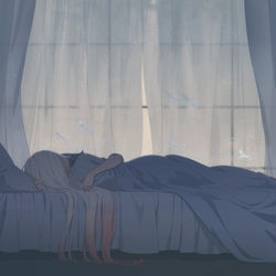 This is a pixiv picture whose title is 下雨天.