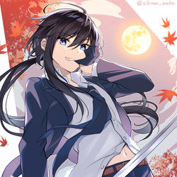 This is a pixiv picture whose title is 中秋の名月.
