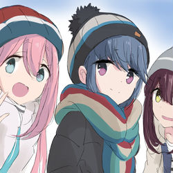 This is a pixiv picture whose title is ゆるキャン△落書き.