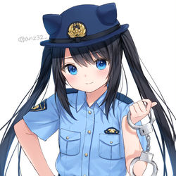 This is a pixiv picture whose title is 犬のお巡りさん.