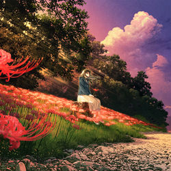This is a pixiv picture whose title is 長月.