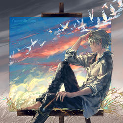 This is a pixiv picture whose title is Impression of Sky.