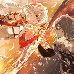 This is a pixiv picture whose title is 彼岸.