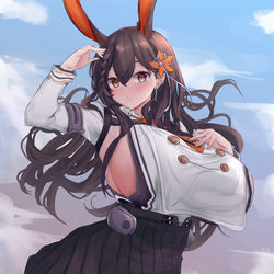 This is a pixiv picture whose title is 筑摩.