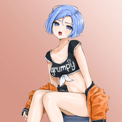 This is a pixiv picture whose title is Regretting her haircut.