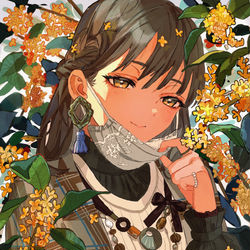 This is a pixiv picture whose title is 少し深呼吸.