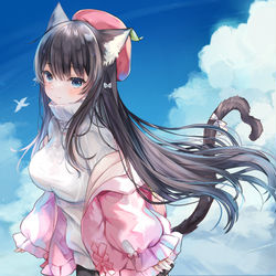 This is a pixiv picture whose title is 群青.