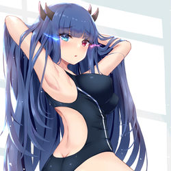 This is a pixiv picture whose title is 競泳水着な伊吹ちゃん.