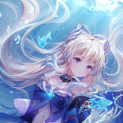 This is a pixiv picture whose title is 心海.