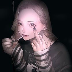 This is a pixiv picture whose title is おま  えが  どう  とか  マジ  どうでもいい.