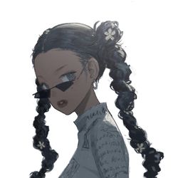 This is a pixiv picture whose title is < 练习 >.