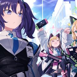 This is a pixiv picture whose title is ブルアカ.