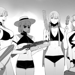 This is a pixiv picture whose title is 리벨리온 비키니(Eng).