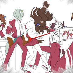 This is a pixiv picture whose title is 【ウマ娘】ツイッターの落書き詰め。④.