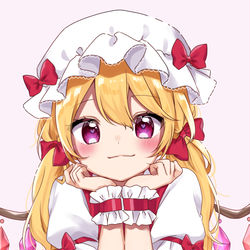 This is a pixiv picture whose title is 二つ結びフランちゃん.